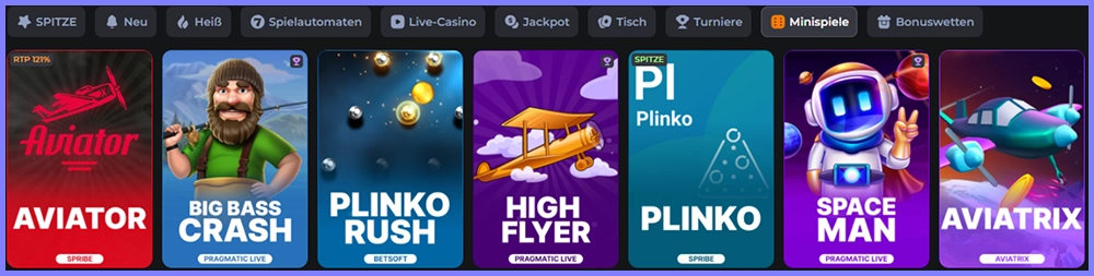 Minispiele im CosmicSlotz Casino